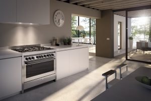 Fogão Glem MAGNIFICA | Design Italiano Fibra de Carbono